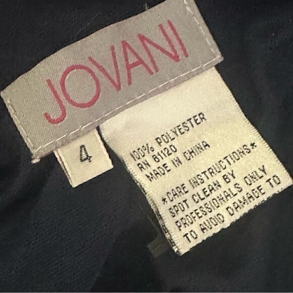 Jovani Fully Beaded Blue Mini Dress - Picture 9 of 9